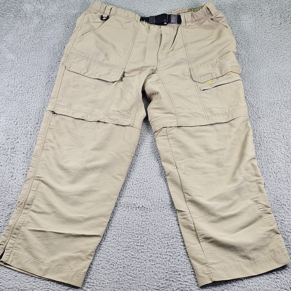 Eddie Bauer Cargo Pants‎ Mens Large Nylon Convertible Zip Off Hiking Outdoor